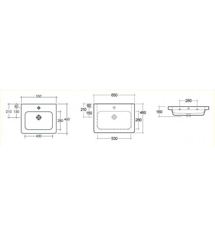 Vaso sospeso rimless resort fissaggio nascosto cod 82097