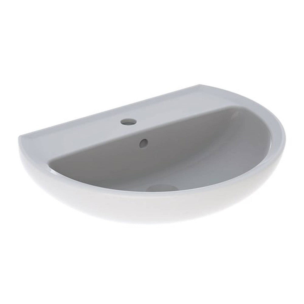 Lavabo sospeso 55 cm Geberit in ceramica lucida Colibrà¬