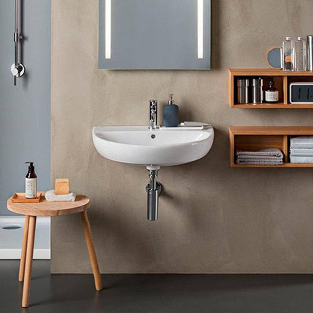 Lavabo sospeso 55 cm Geberit in ceramica lucida Colibrà¬