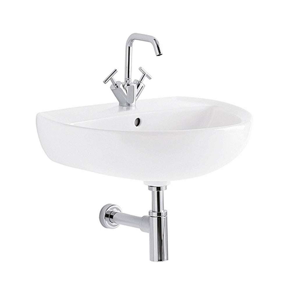 Lavabo sospeso 60 cm Geberit in ceramica lucida Colibrà¬