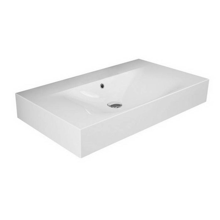 Lavabo sospeso 60cm des senza foro per rubinetto cod 83110