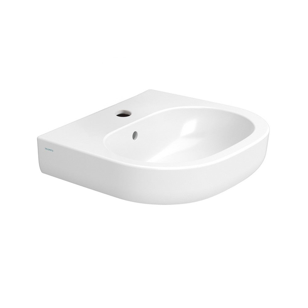 Lavabo sospeso 60x48 cm linea Mirto con troppo pieno e foro rubinetto