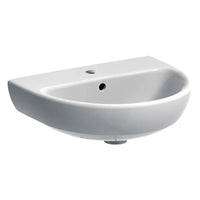 Lavabo sospeso Geberit 45 cm in ceramica bianco Selnova