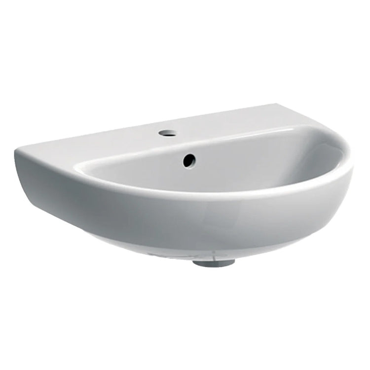 Lavabo sospeso Geberit 45 cm in ceramica bianco Selnova