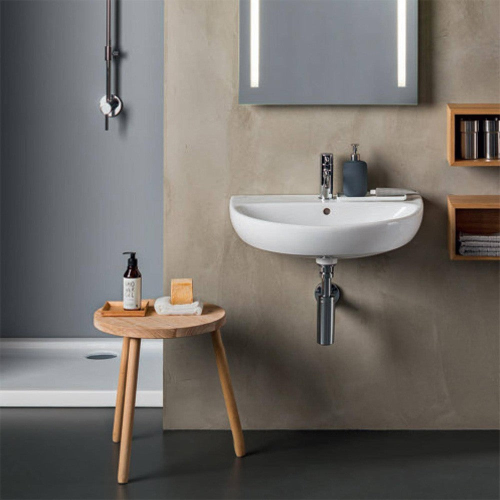 Lavabo sospeso Geberit 45 cm in ceramica bianco Selnova