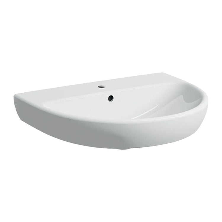 Lavabo sospeso Geberit 65 cm in ceramica bianco Selnova