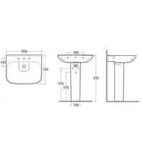 Vaso monoblocco origin con scarico a pavimento cod 82034