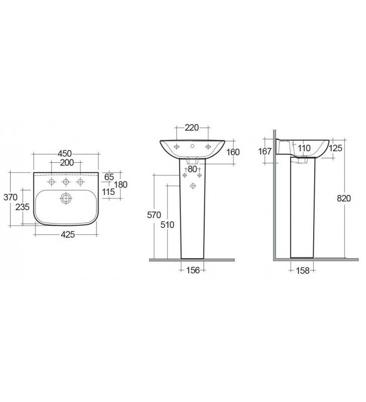 Vaso monoblocco origin con scarico a pavimento cod 82034