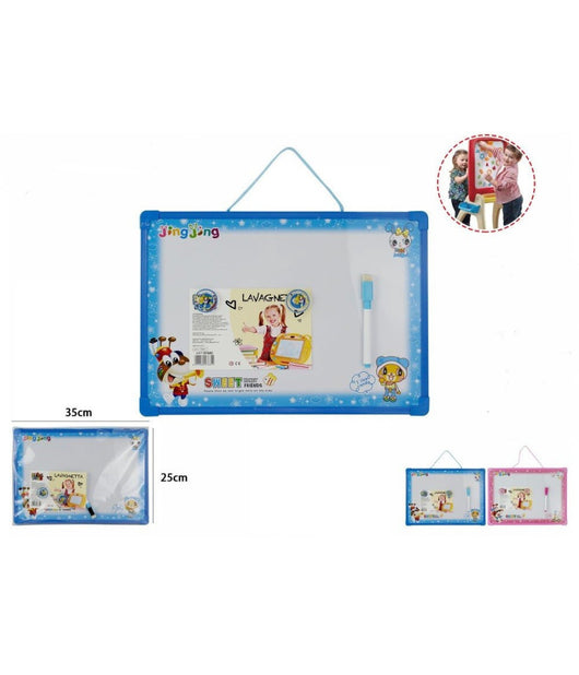 Lavagna Magnetica Con Cornice In Plastica Per Bambini Con Pennarello Gioco 07685         