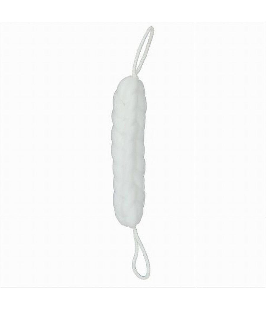 Lavaschiena Spugna Rete Esfoliante Bagno Doccia A Treccia Scrubber 79588 Bianco         