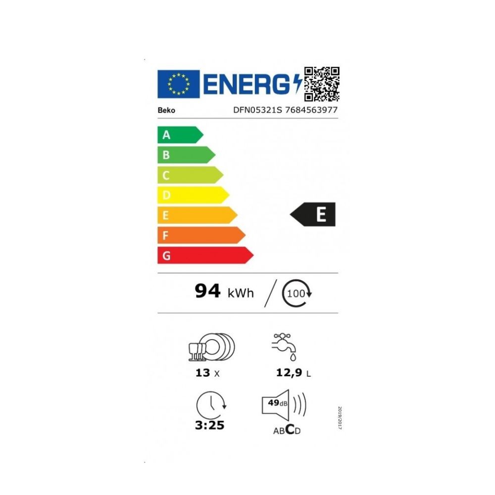 Lavastoviglie Beko DFN05321S libera installazione 13 coperti