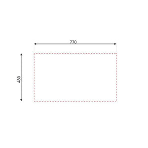 Lavello incasso cucina acciaio 79x50 cm una vasca e gocciolatoio sinistro Classic 273SX