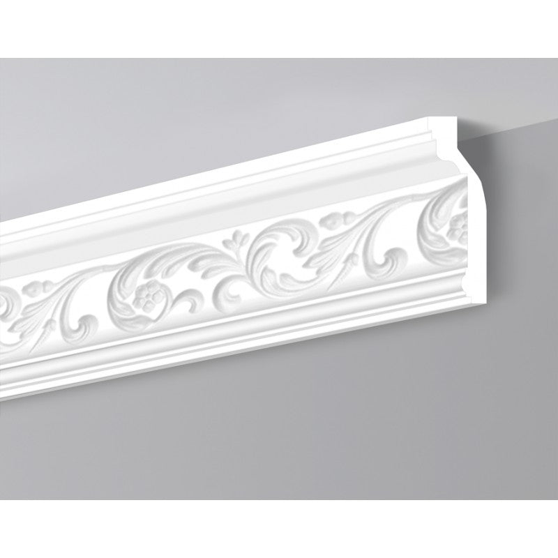 €1,70ml *** STOCK *** Pacco da 58ml di cornice decorativa in XPS compatto 130X50x2000 LDK12