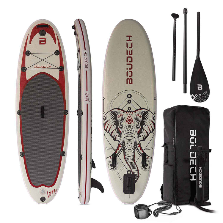 Stand Up Paddle Board Allround Lenny Ethnic - Tavola da SUP gonfiabile 275X80X15 cm con pagaia, cavigliera, gonfiatore, kit riparazione e borsa da trasporto. Idonea per principianti. Peso Max 140kg