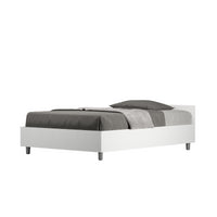 Letto 1 piazza e mezza 120x190 cm Nuamo - Senza rete,Bianco Frassino