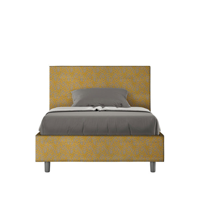 Letto 1 Piazza e Mezzo 120x210 cm con Rete Adele Era 06 Giallo