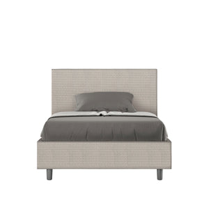 Letto 1 Piazza e Mezzo 120x210 cm con Rete Adele Labirinto 01 Bianco