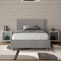 Letto 1 Piazza e Mezzo 120x190 cm Senza Rete Adele Labirinto 02 Grigio