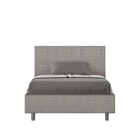 Letto 1 Piazza e Mezzo 120x210 cm con Rete Adele Labirinto 02 Grigio