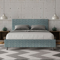 Letto Matrimoniale 160x190 cm con Rete Adele Aragona 8 Blu