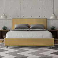 Letto Matrimoniale 160x190 cm con Rete Adele Labirinto 06 Giallo