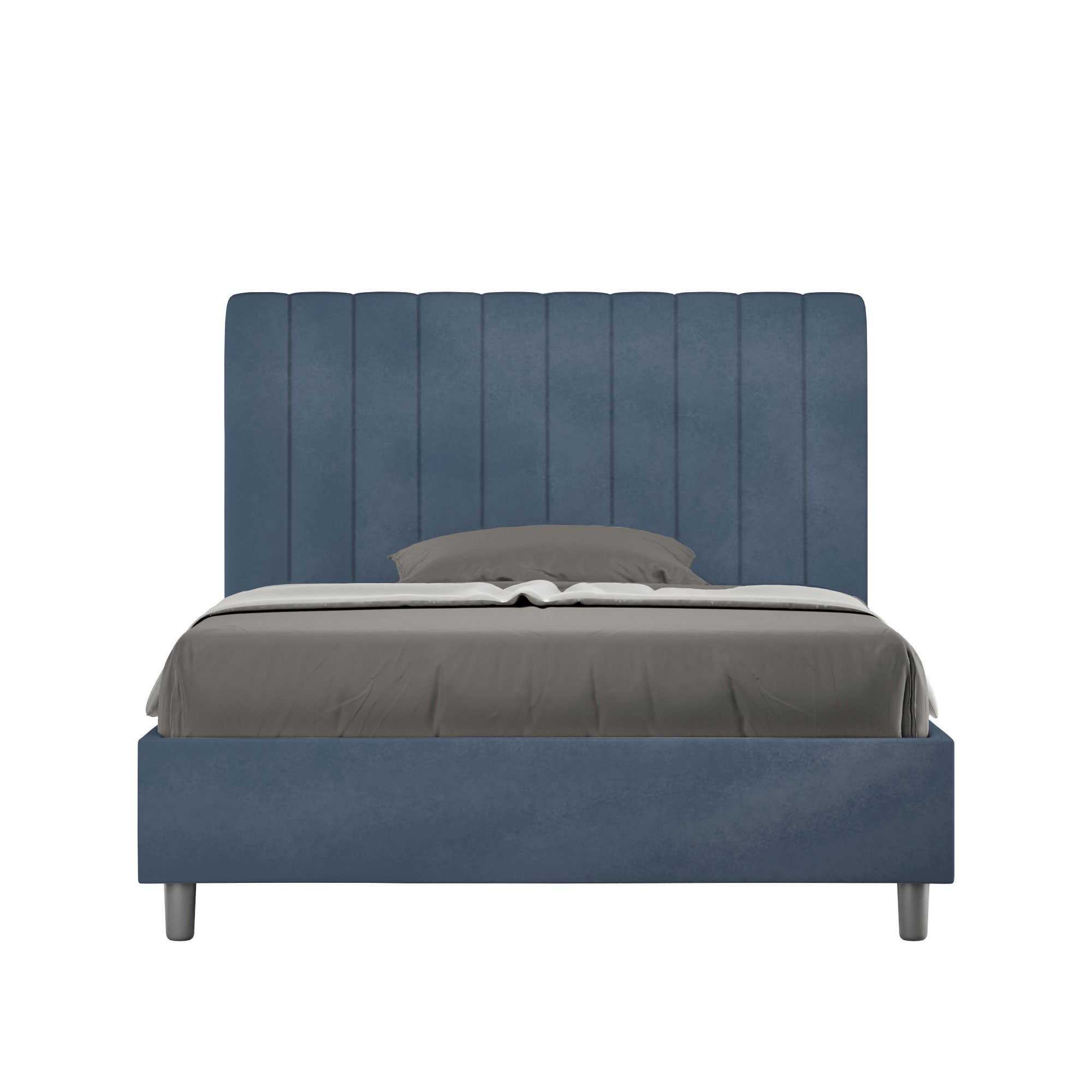 Letto 1 Piazza e Mezzo 120x190 cm Senza Rete Agueda Blu