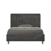 Letto 1 Piazza e Mezzo 120x210 cm Senza Rete Agueda Grigio