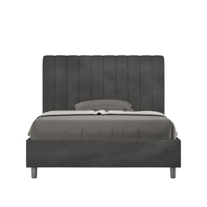 Letto 1 Piazza e Mezzo 120x210 cm Senza Rete Agueda Grigio