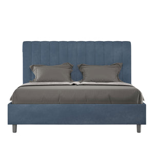 Letto Matrimoniale Francese 140x190 cm Senza Rete Agueda Blu