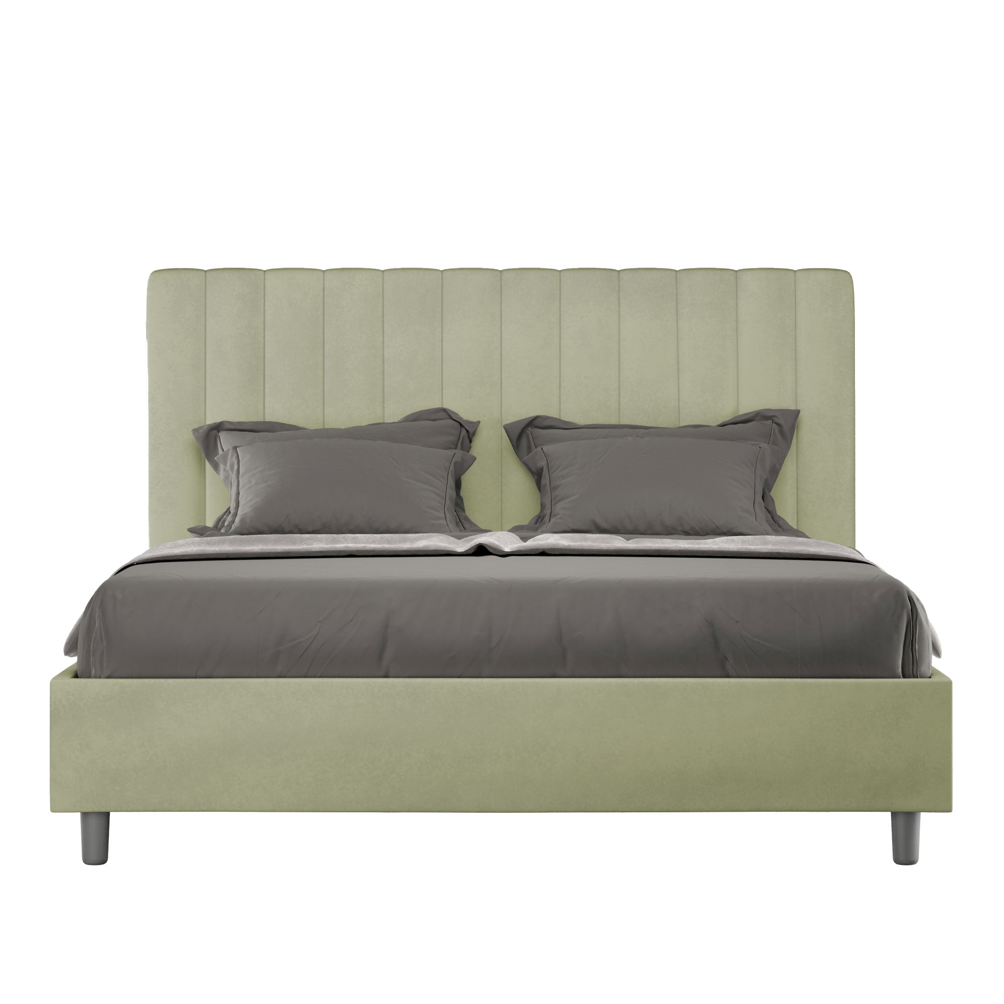 Letto Matrimoniale 160x210 cm con Rete Agueda Tè verde