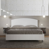 Letto Matrimoniale 160x190 cm con Rete Antilia Bianco