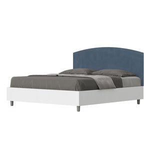 Letto Matrimoniale 160x200 cm con Rete Antilia Blu