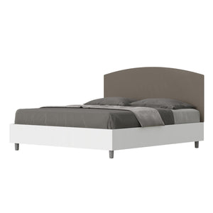 Letto Matrimoniale 160x190 cm con Rete Antilia Cappuccino