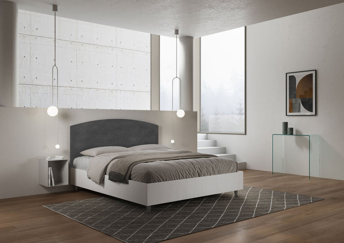 Letto Matrimoniale 160x200 cm Senza Rete Antilia Grigio