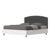 Letto Matrimoniale 160x190 cm Senza Rete Antilia Grigio