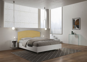 Letto Matrimoniale 160x200 cm con Rete Antilia Ocra