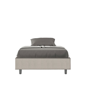 Letto 1 Piazza e Mezzo Sommier 120x210 cm Senza Rete Azelia Labirinto 01 Bianco