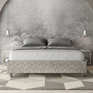 Letto Matrimoniale Sommier 160x190 cm Senza Rete Azelia Era 02 Grigio