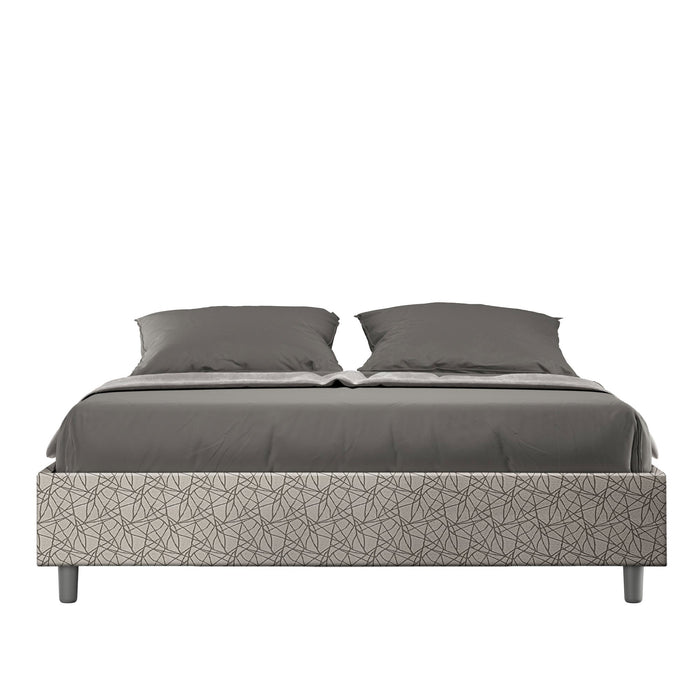 Letto Matrimoniale Sommier 160x190 cm Senza Rete Azelia Era 02 Grigio