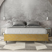 Letto Matrimoniale Sommier 160x210 cm con Rete Azelia Era 06 Giallo