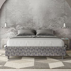 Letto Matrimoniale Sommier 160x190 cm Senza Rete Azelia Era 09 Blu