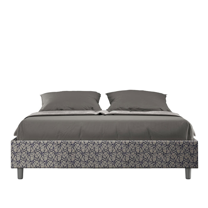 Letto Matrimoniale Sommier 160x190 cm Senza Rete Azelia Era 09 Blu