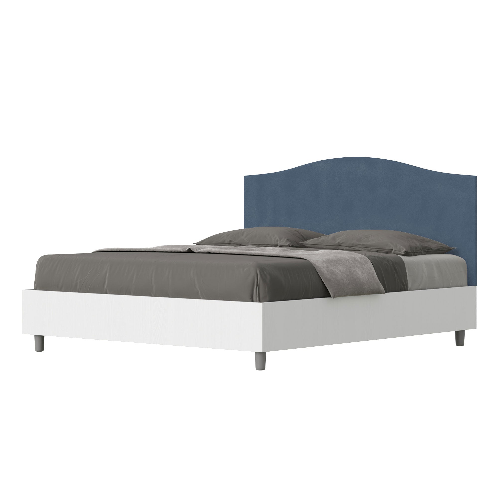 Letto Matrimoniale 160x190 cm Senza Rete Grace Blu