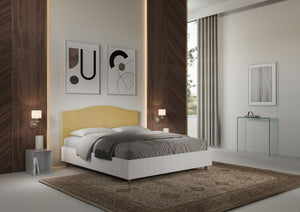 Letto Matrimoniale 160x200 cm con Rete Grace Ocra