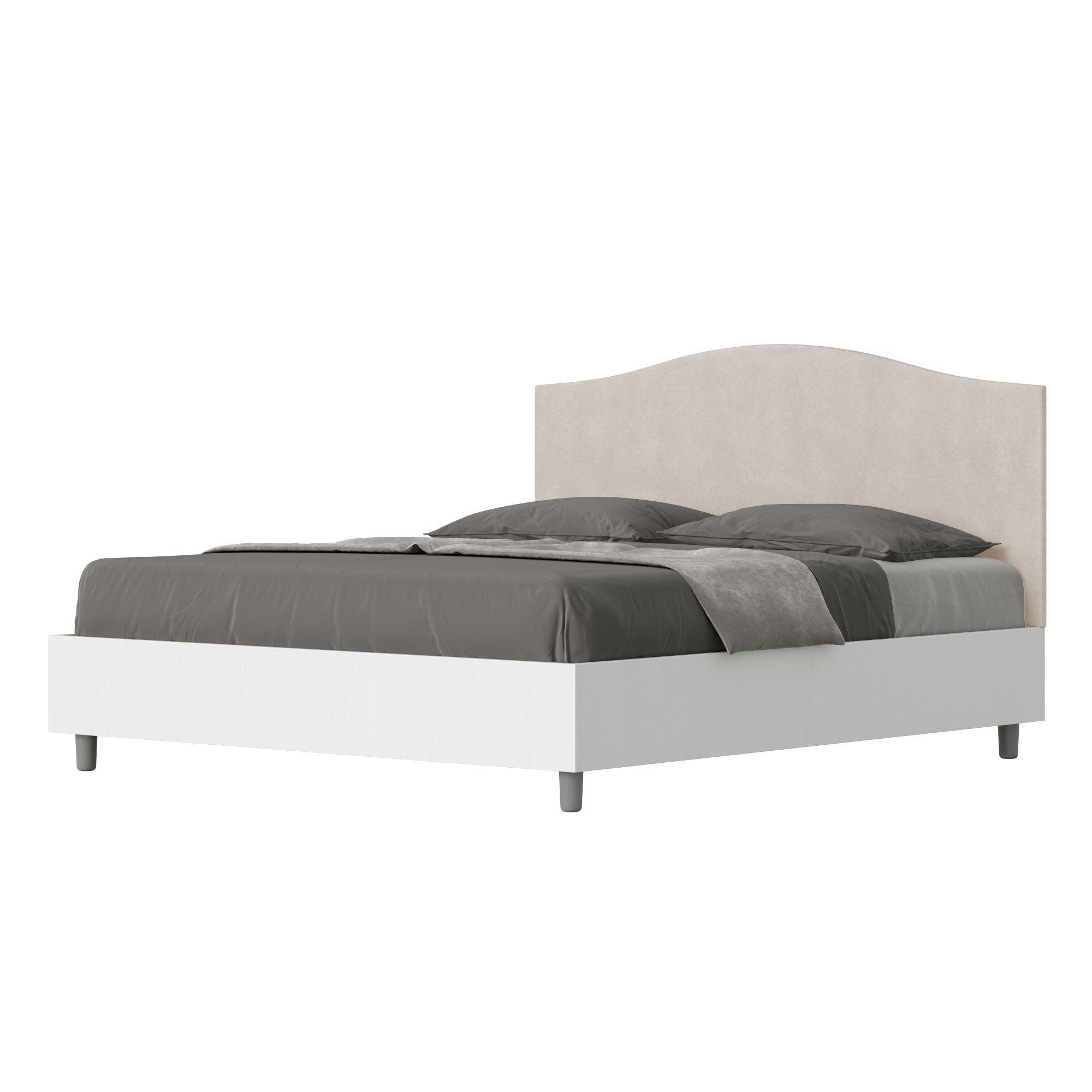 Letto Matrimoniale 160x190 cm Senza Rete Grace Sabbia