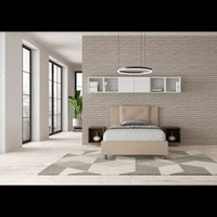 Letto imbottito 1 piazza e mezza 120x200 cm Appia - Similpelle