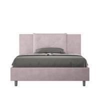 Letto imbottito Matrimoniale francese 140x190 cm Appia - Senza rete,Glicine,Microfibra