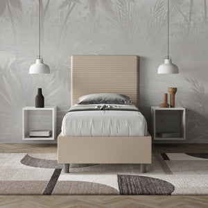 Letto imbottito Singolo 80x200 cm Focus - Similpelle