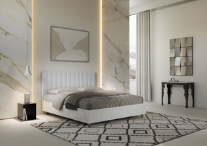 Letto Matrimoniale 160x190 cm Senza Rete Kaia Bianco