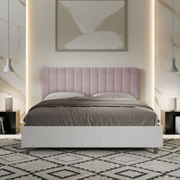 Letto Matrimoniale 160x190 cm con Rete Kaia Glicine